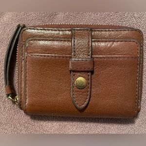 Vintage Fossil Tan Leather Wallet *See Description*